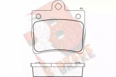 R BRAKE rb1310 -  Комплект тормозных колодок, дисковый тормоз